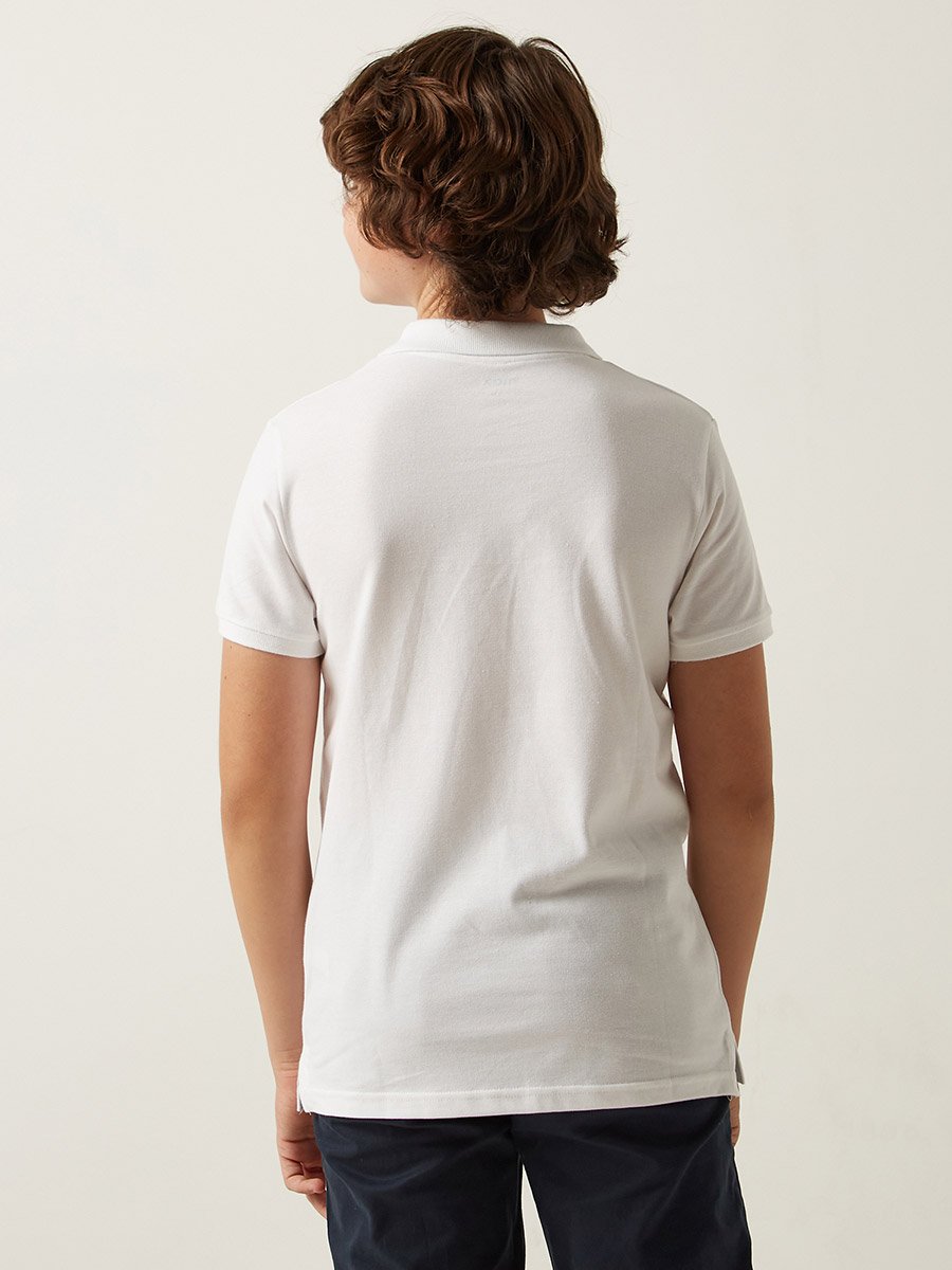 Logo Detail Pique Polo T-shirt