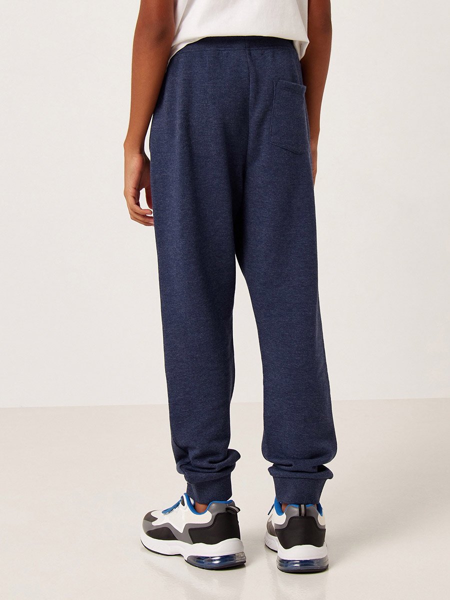  Varsity Print Knit Jogger with Drawstring Waistband