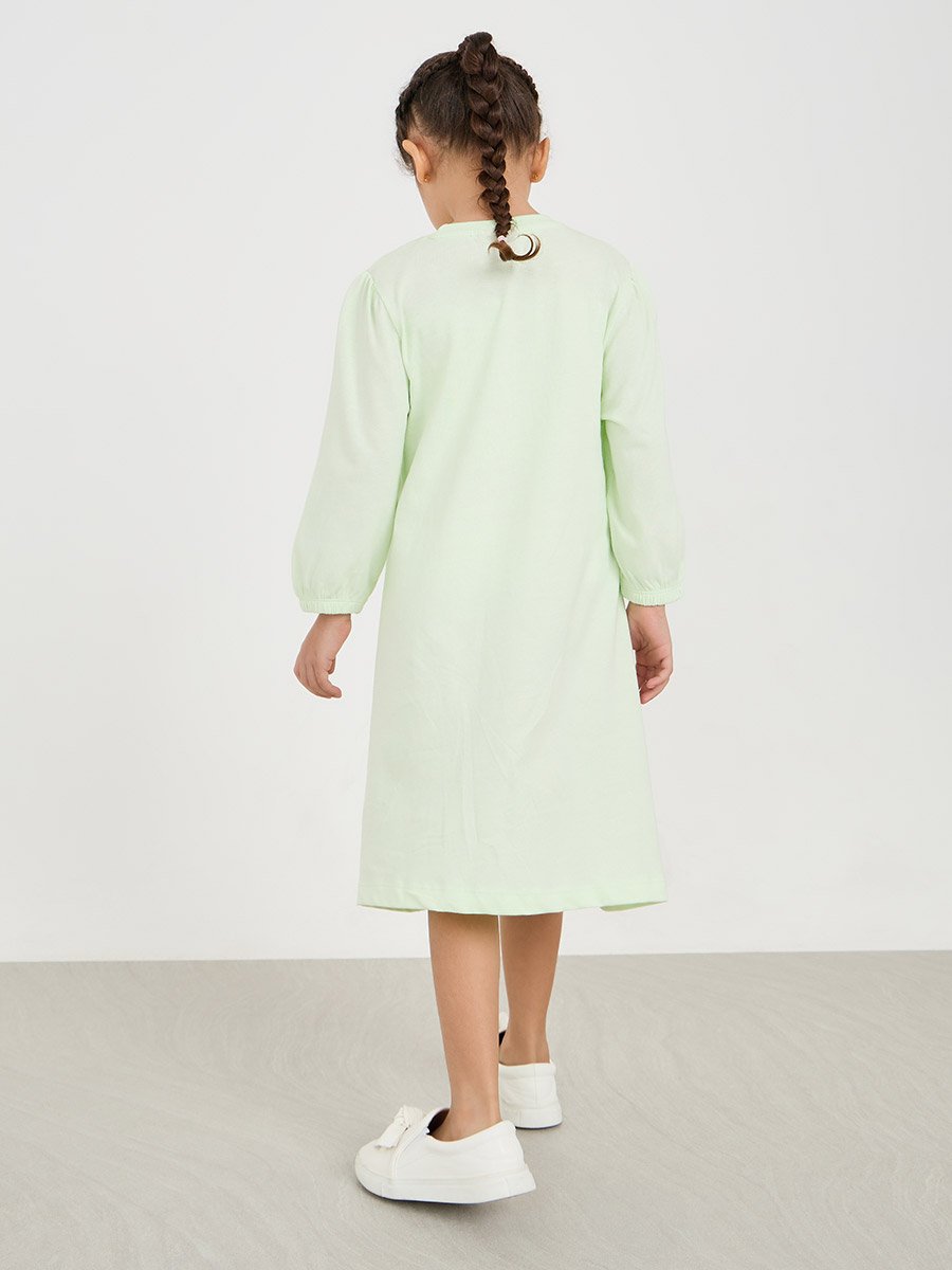 Cinderella Graphic Print Casual Dress For Kids at Kuwait | Styli