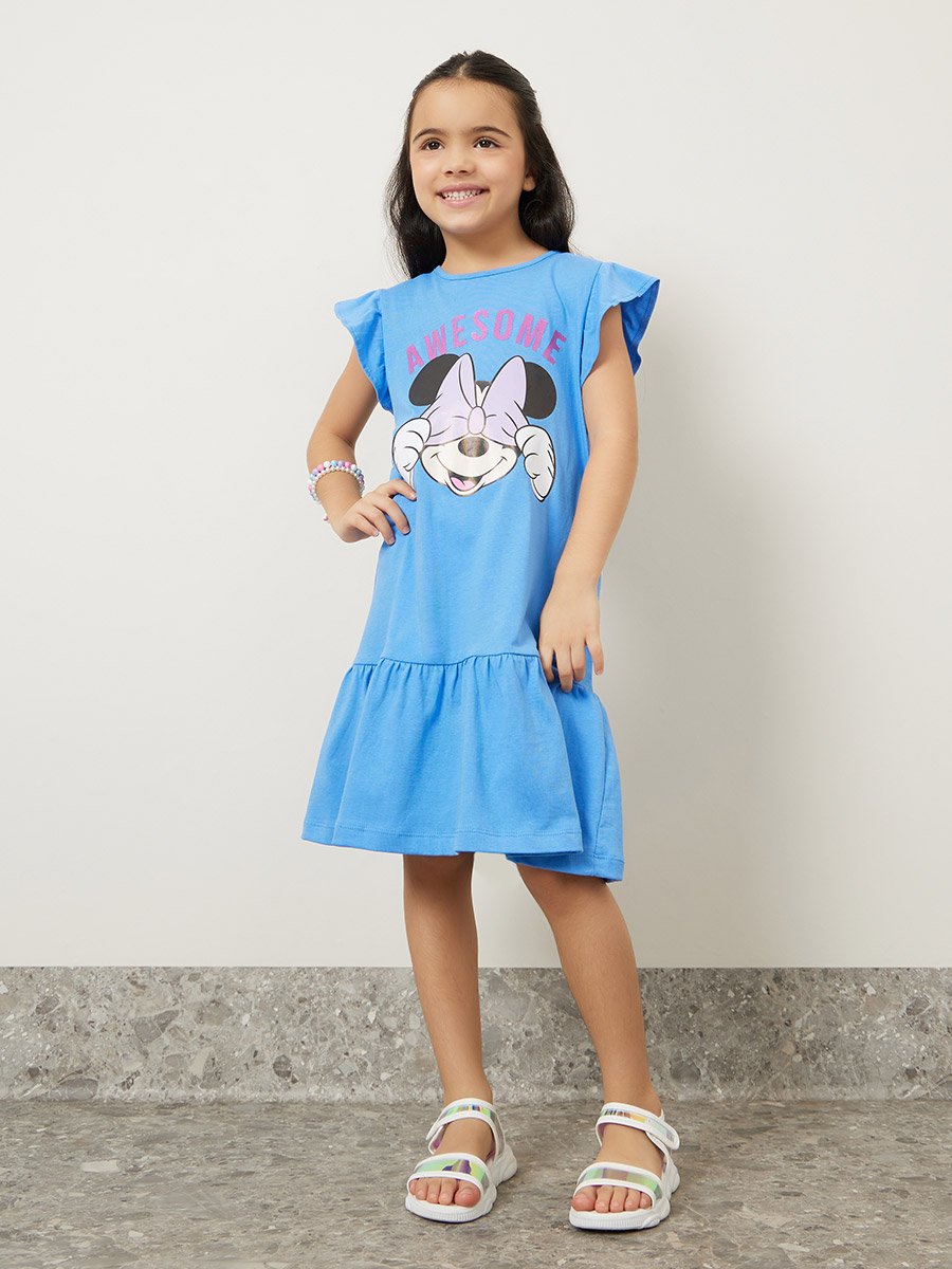 casual disney dress Disney Mickey Mouse & Friends Toddler Short Sleeve Casual Summer A Line Dresses Minnie Purple 2T