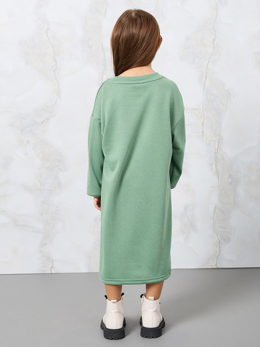 chinese dress ladies Casual Hooded Loose Sweatshirt Dress [S0000010695]  SCULTURE