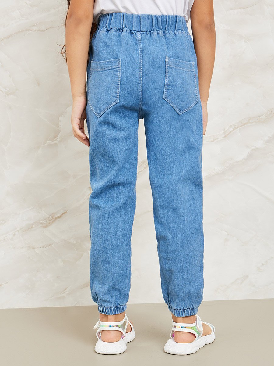 Pocket Detail Jogger Jeans