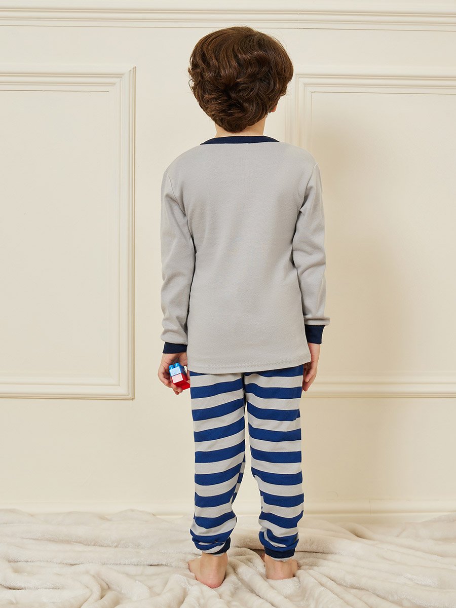 Dinosaur Printed T-Shirt and Pyjama Set