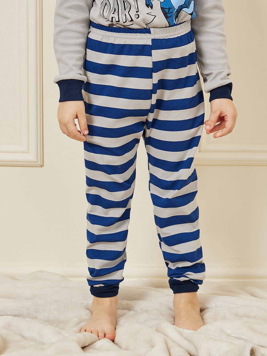Dinosaur Printed T-Shirt and Pyjama Set