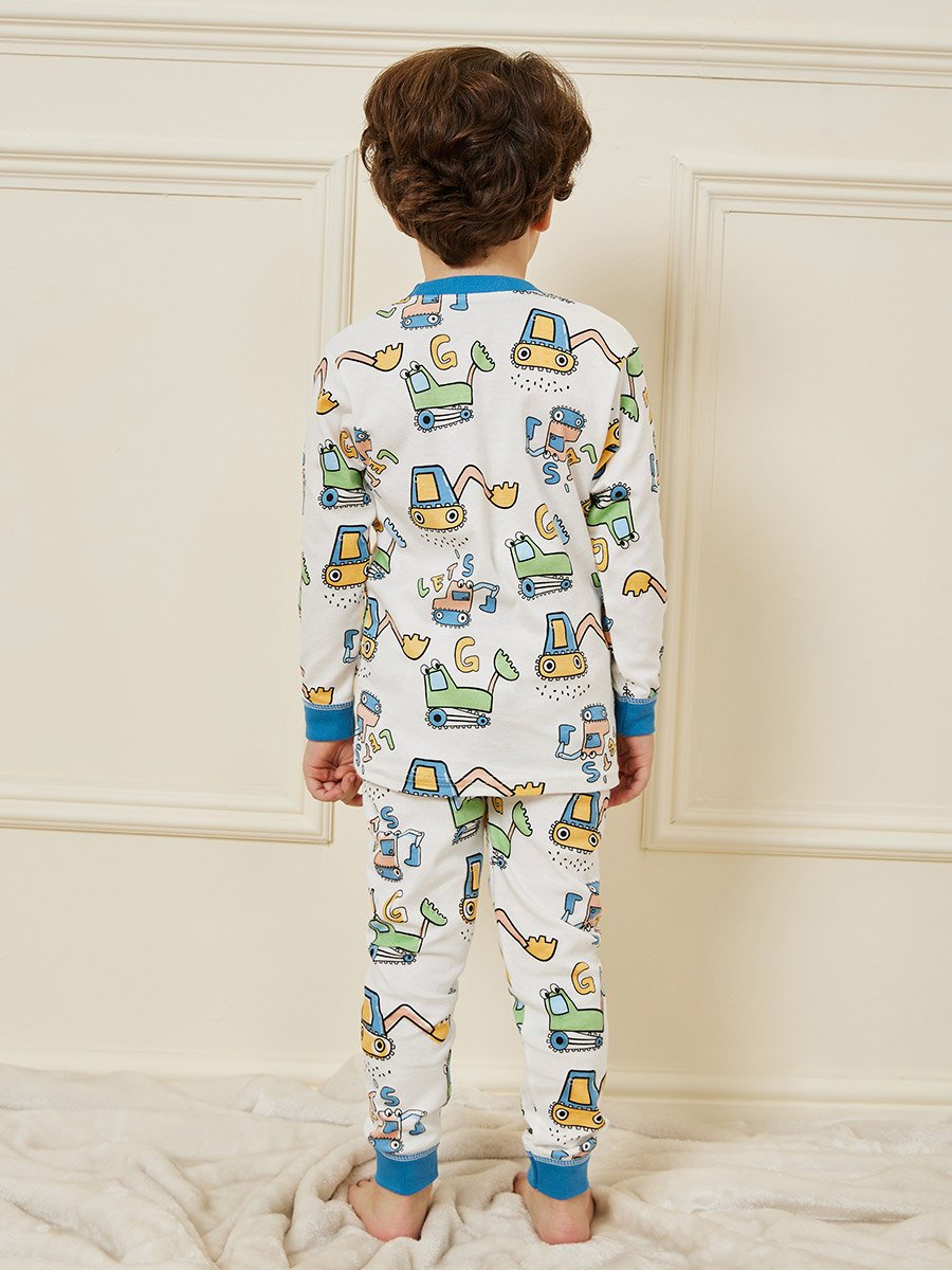 Graphic Printed T-Shirt and Pyjama Set