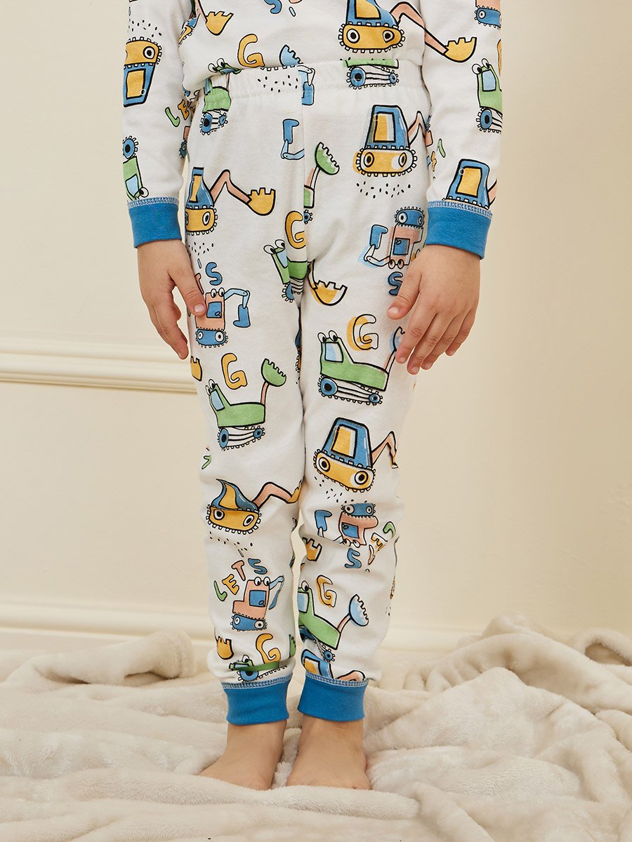 Graphic Printed T-Shirt and Pyjama Set