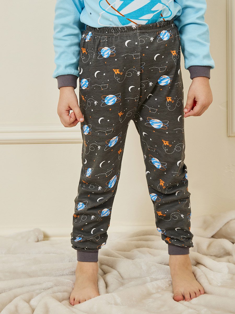 Graphic Print T-Shirt and Pyjama Set