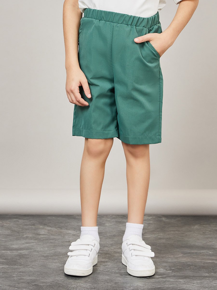 Colorblock Print T-Shirt with Short Sleeves and Shorts Set