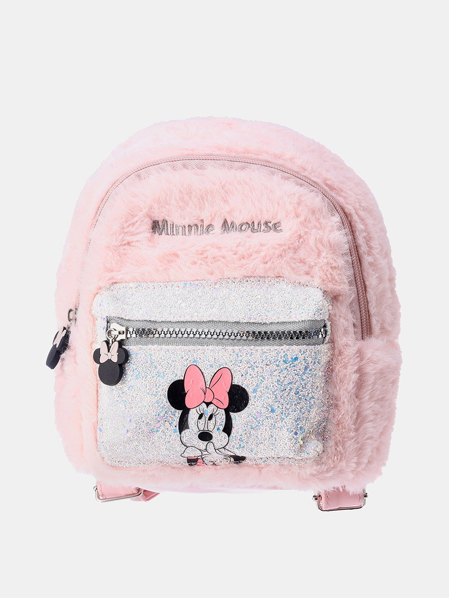 Disney Faux Fur Mickey Mouse Backpack NEW - Disney Mickey Mouse with Ears Soft Fuzzy Faux Fur  main image 4