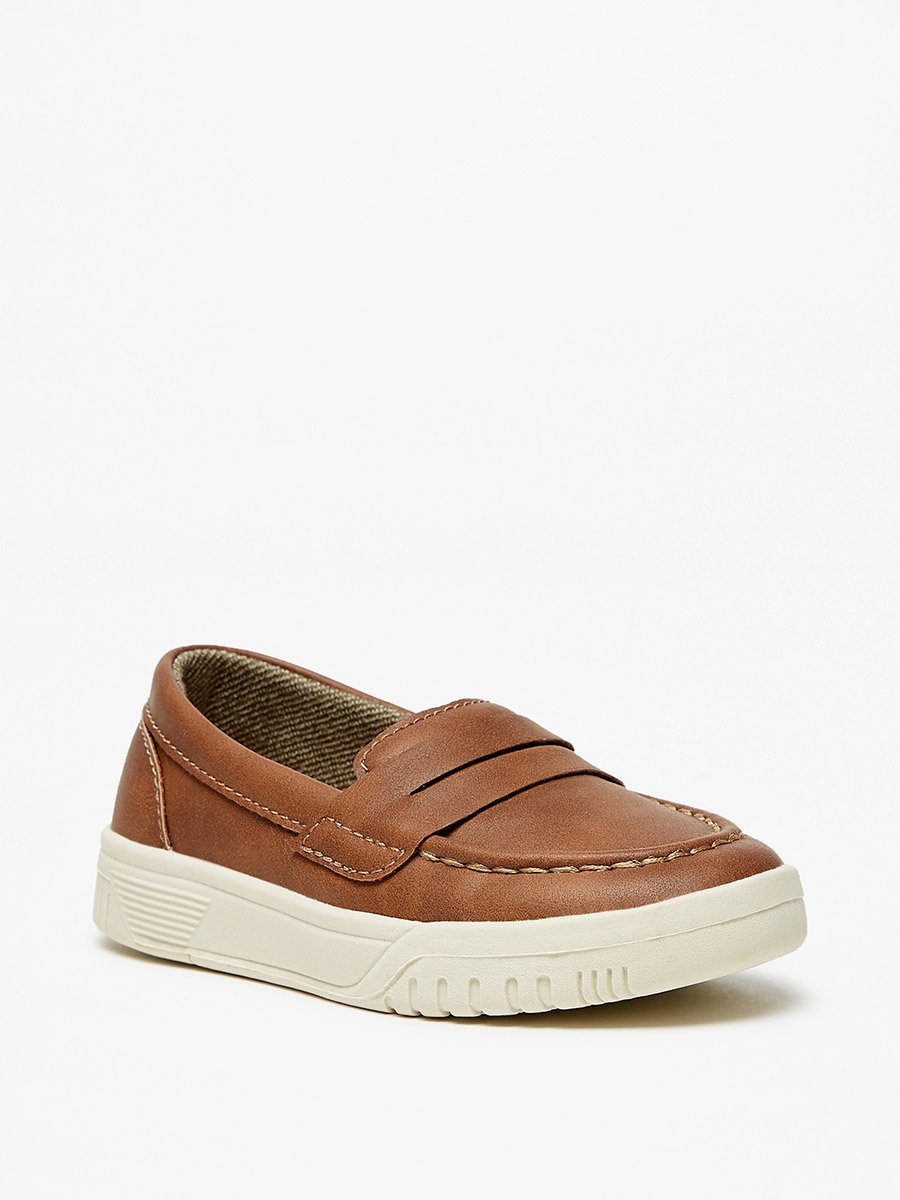 Solid Slip On Loafers