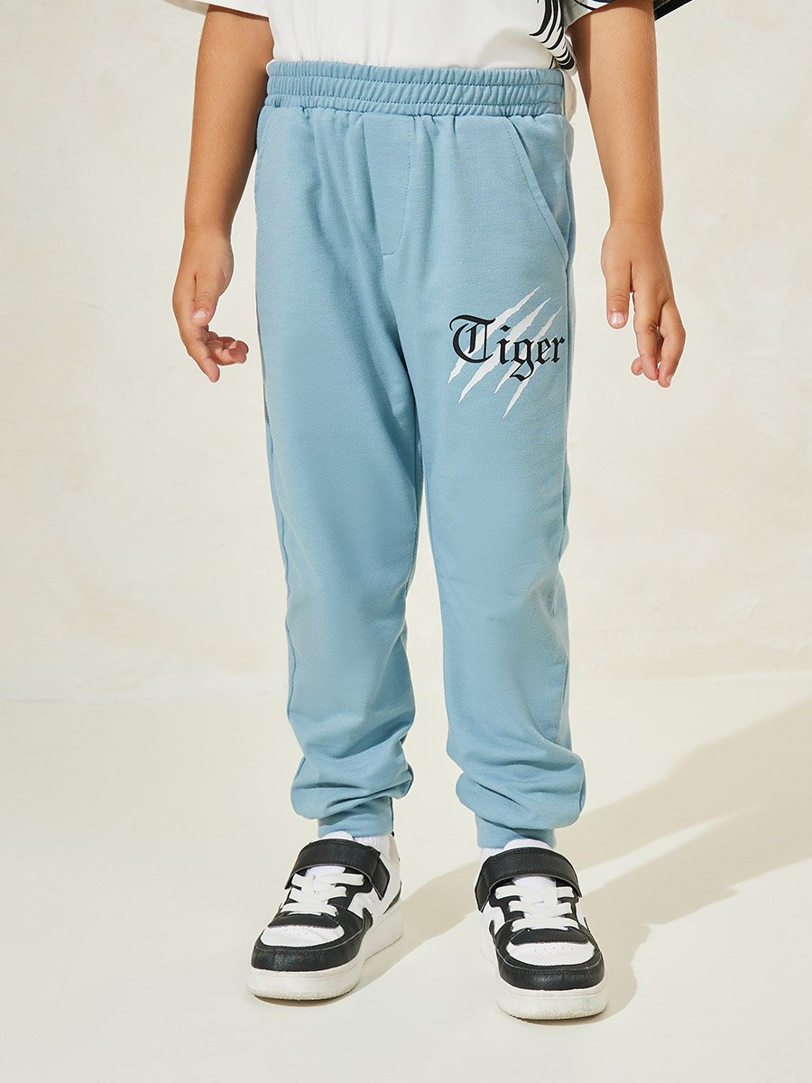 Tiger Graphic Print T-Shirt and Joggers Set