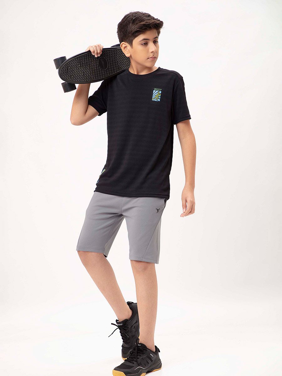 Logo Print Shorts with Drawstring