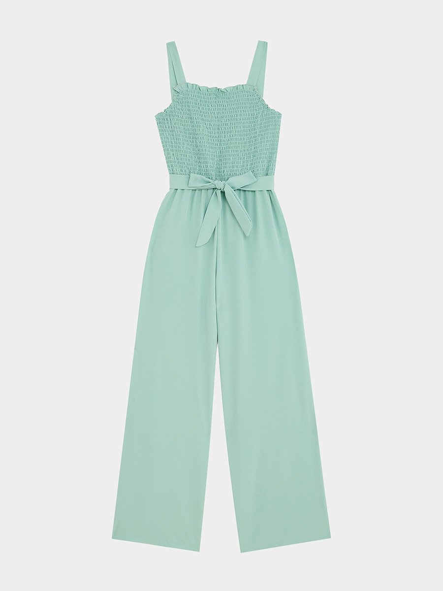 Chiffon Shirt and Cami Jumpsuit Set