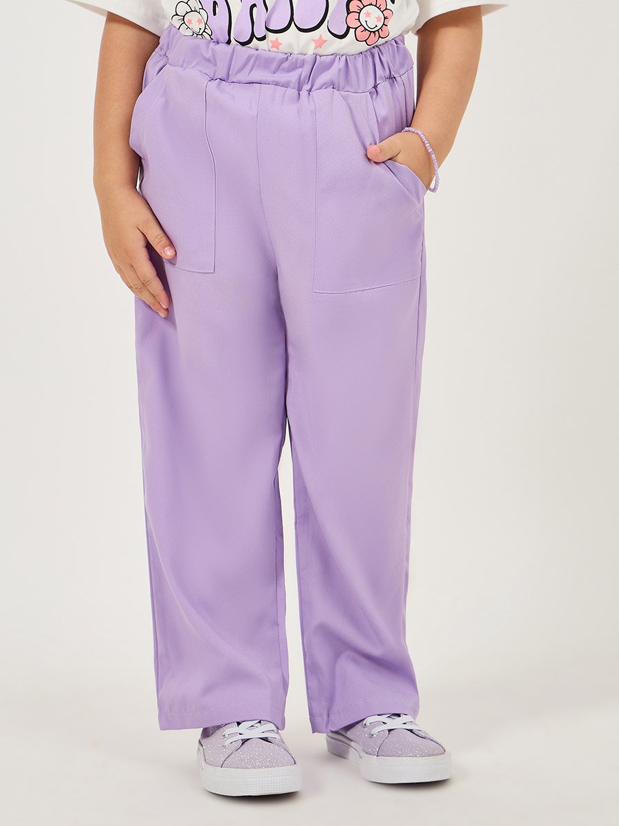 Graphic Print Oversized T-Shirt and Solid Pants Set