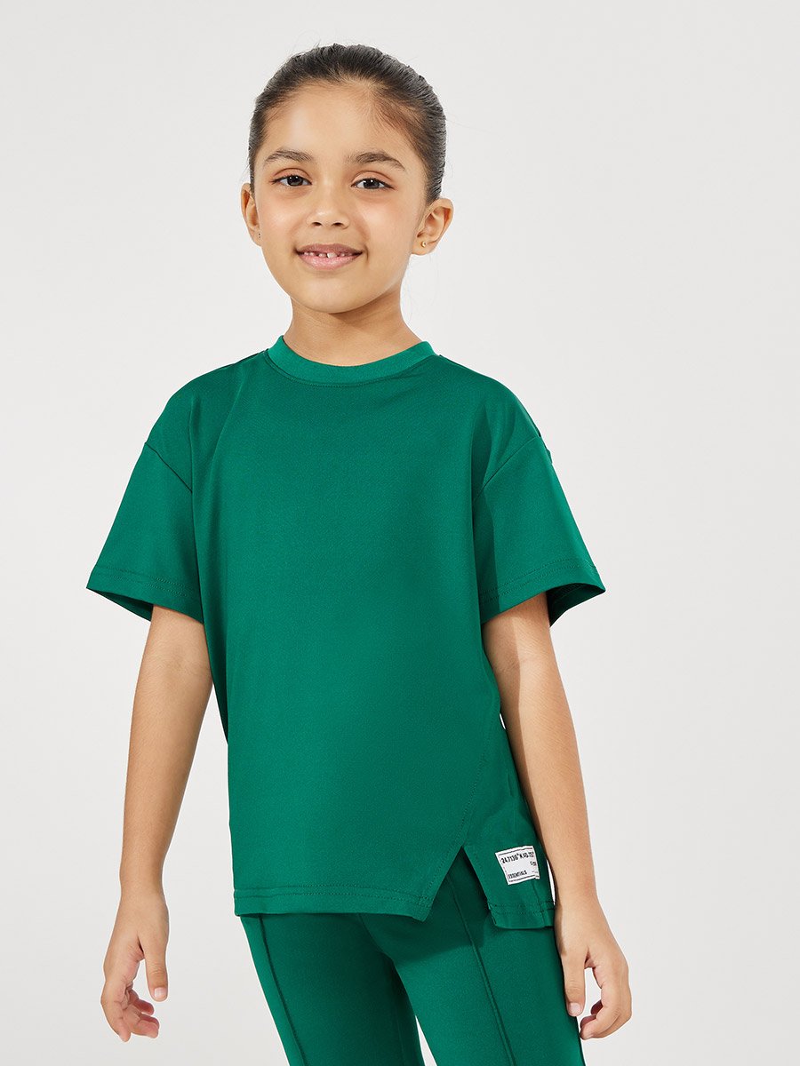Oversized Drop Shoulder T-Shirt and Flared Leggings Set