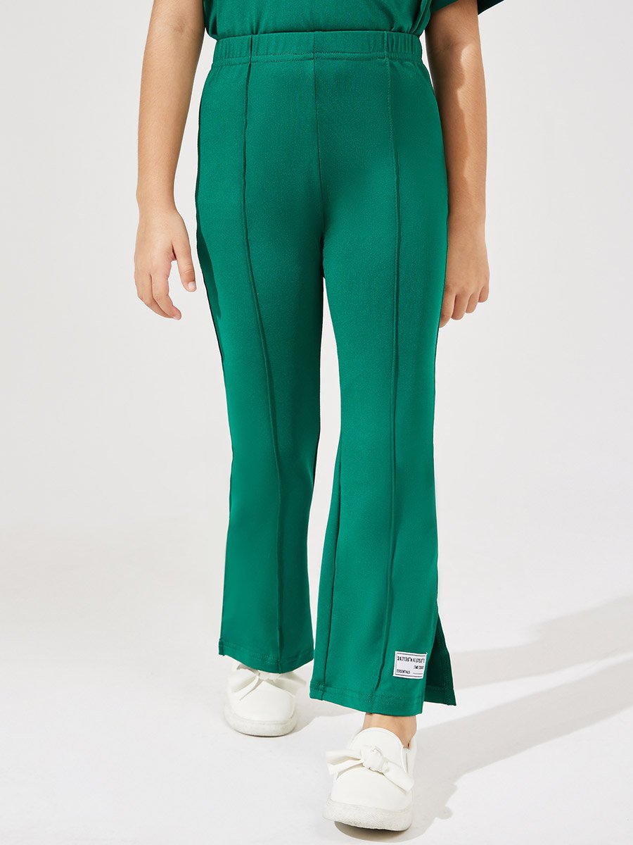 Oversized Drop Shoulder T-Shirt and Flared Leggings Set