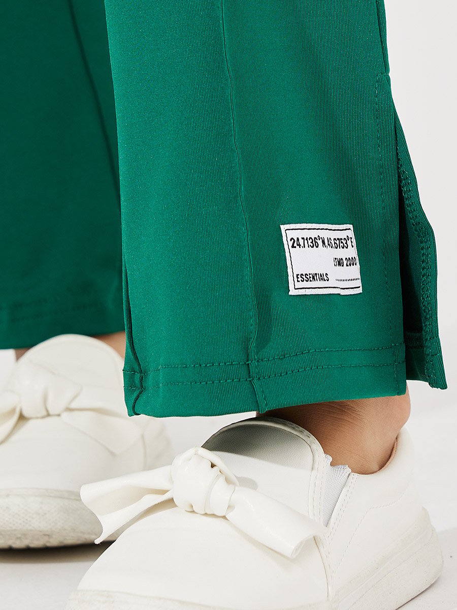 Oversized Drop Shoulder T-Shirt and Flared Leggings Set