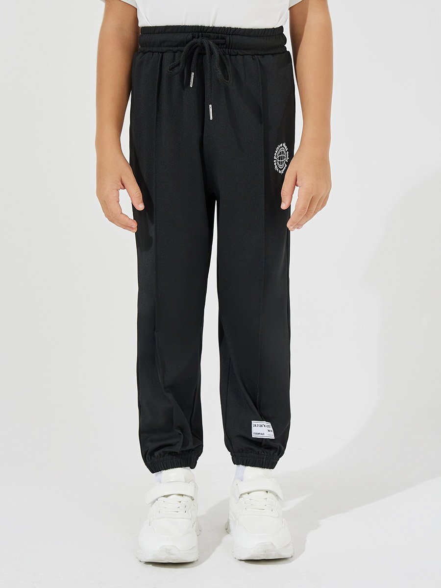 Oversized Printed T-Shirt and Pintuck Detail Joggers Set