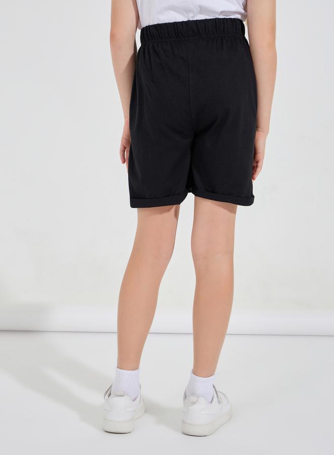 Basic Shorts with Turn-Up Hem
