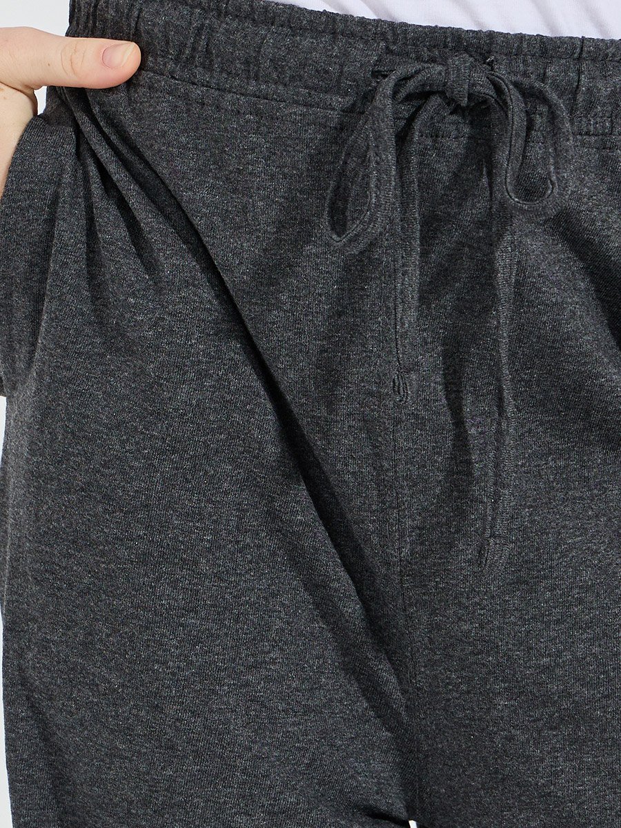 Basic Wide Leg Pants with Drawstring