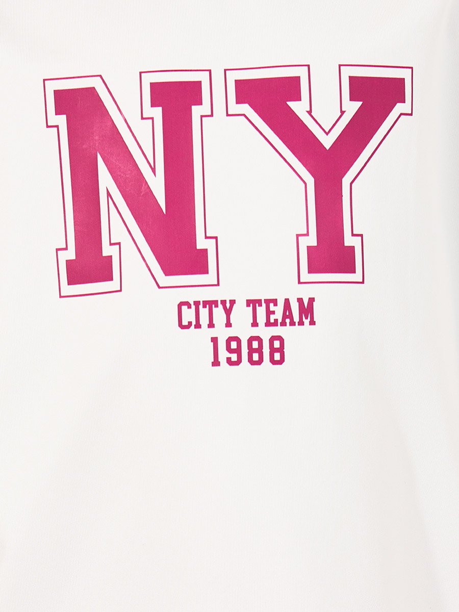Oversized Logo Print T-Shirt and Flared Joggers Co-Ords Set