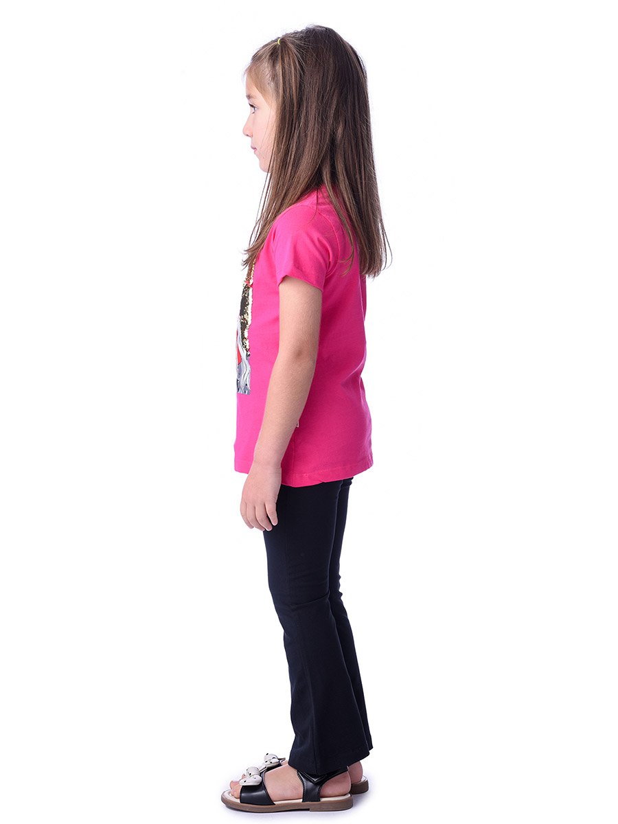 Sequined Top and Flared Leggings Set