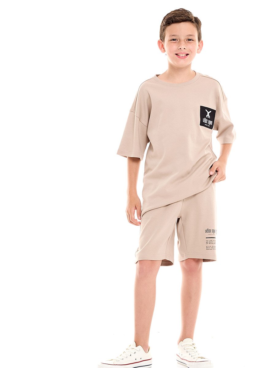 Dropped Shoulder Oversized T-Shirt and Shorts Set