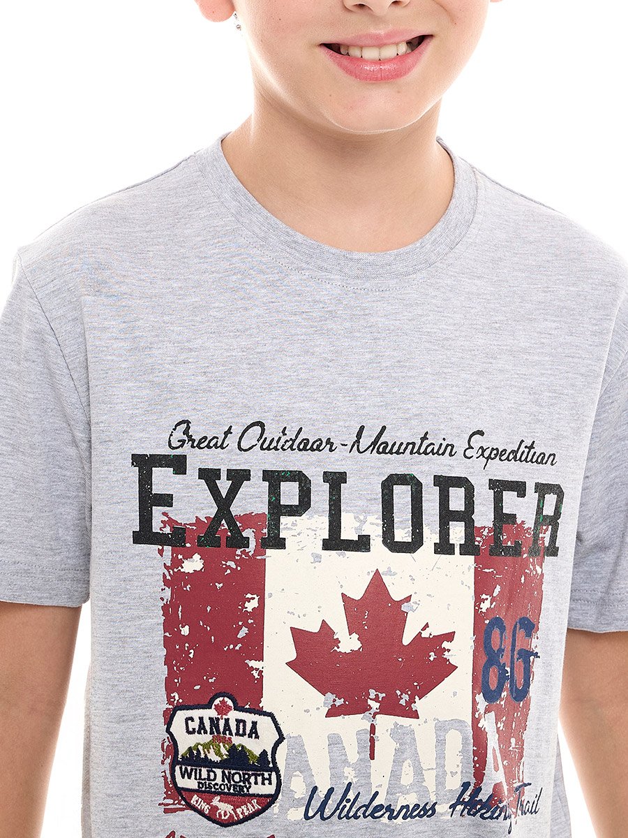Embroidered Graphic Print T-Shirt