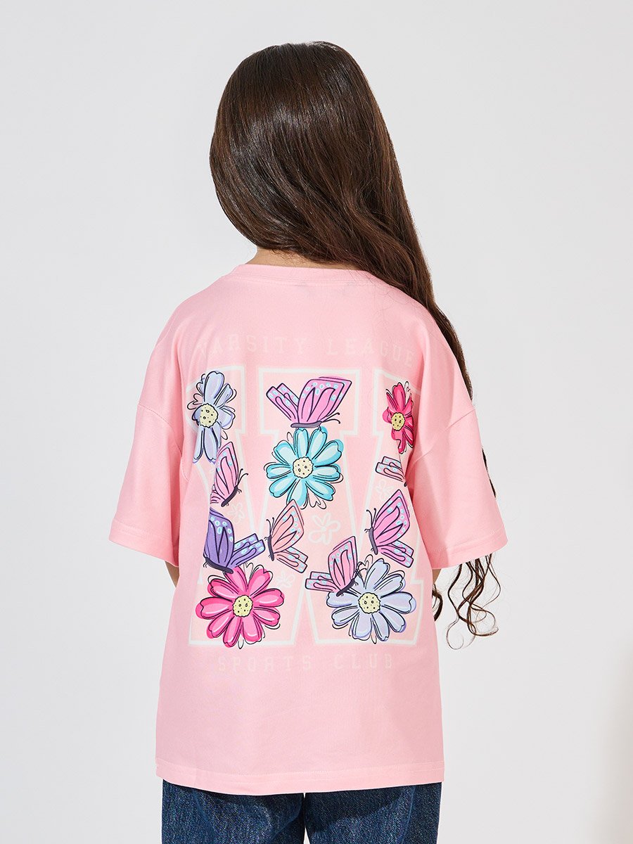 Graphic Back Printed Oversized T-Shirt