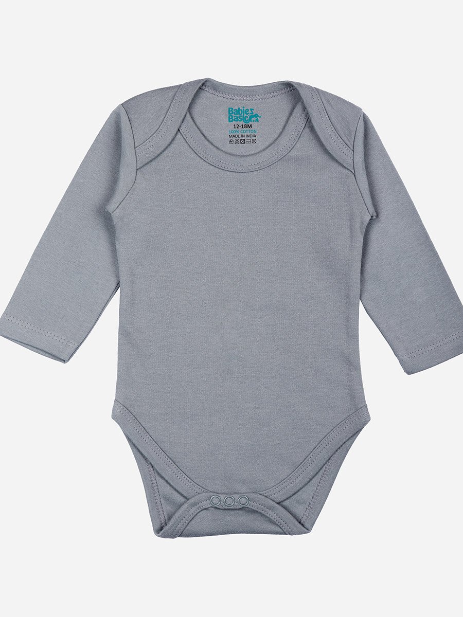 Pack of 3 - Solid Long Sleeves Bodysuit