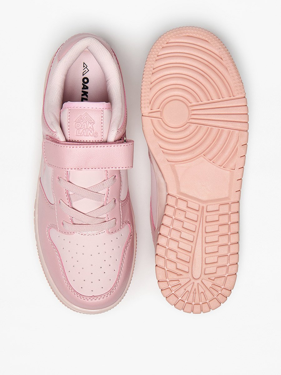 Panelled Sports Shoes with Hook and Loop Closure