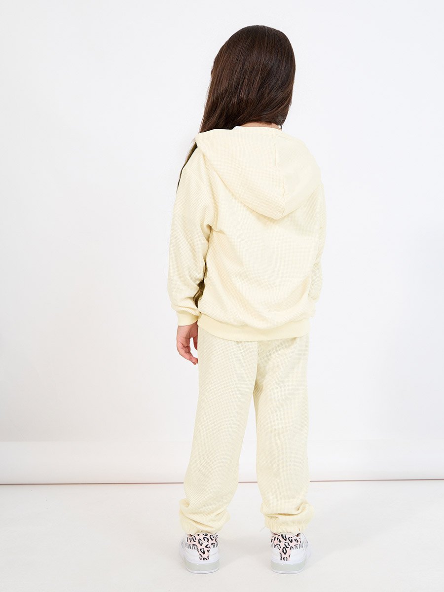 Rib Knit Zip Front Hoodie and Jogger Set
