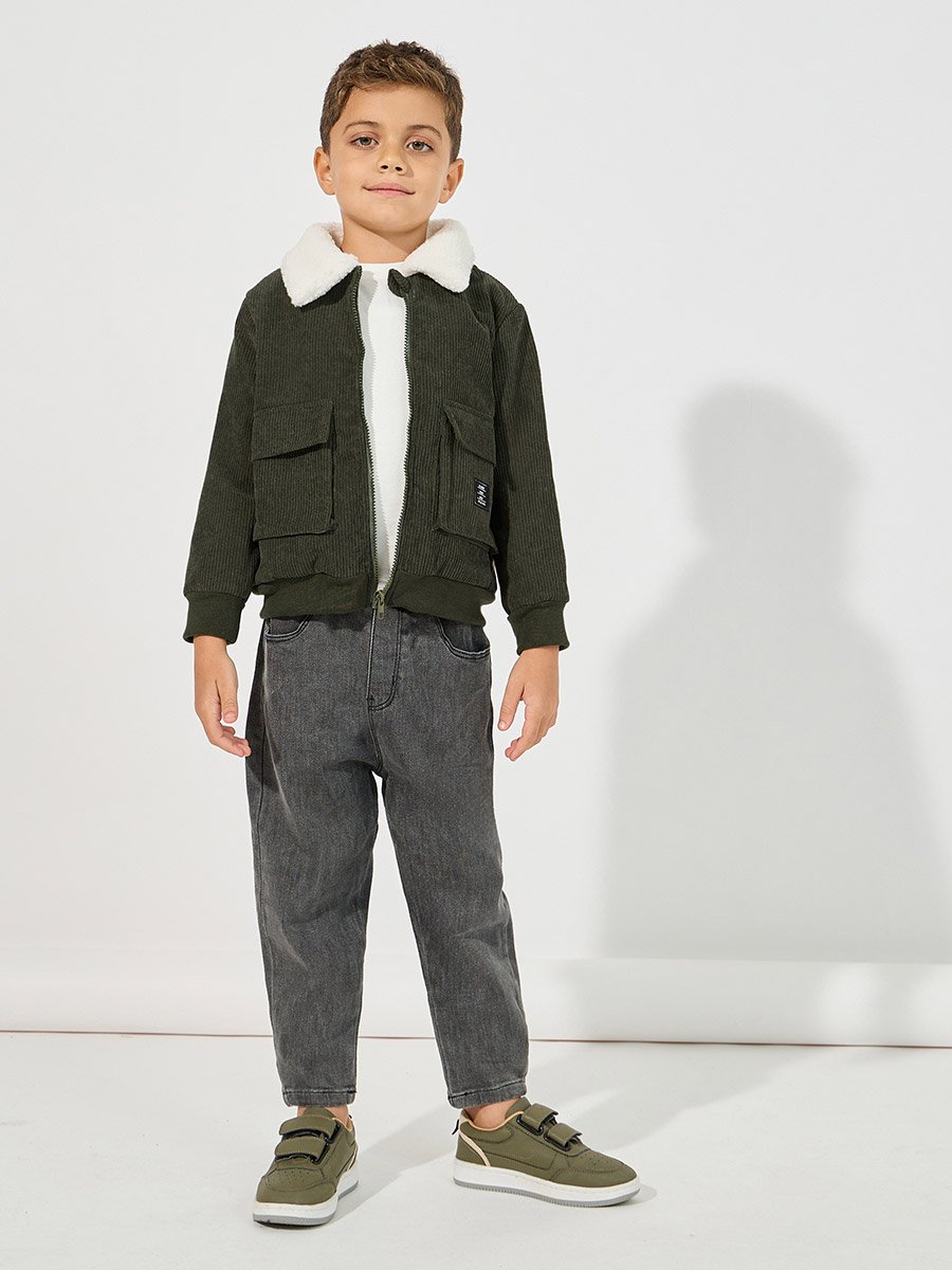 Teddy Thermal Lined Corduroy Jacket
