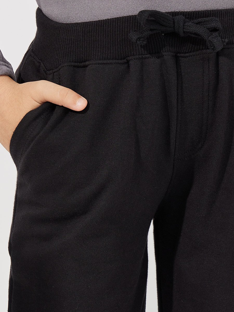 Solid Joggers with Drawstring Closure