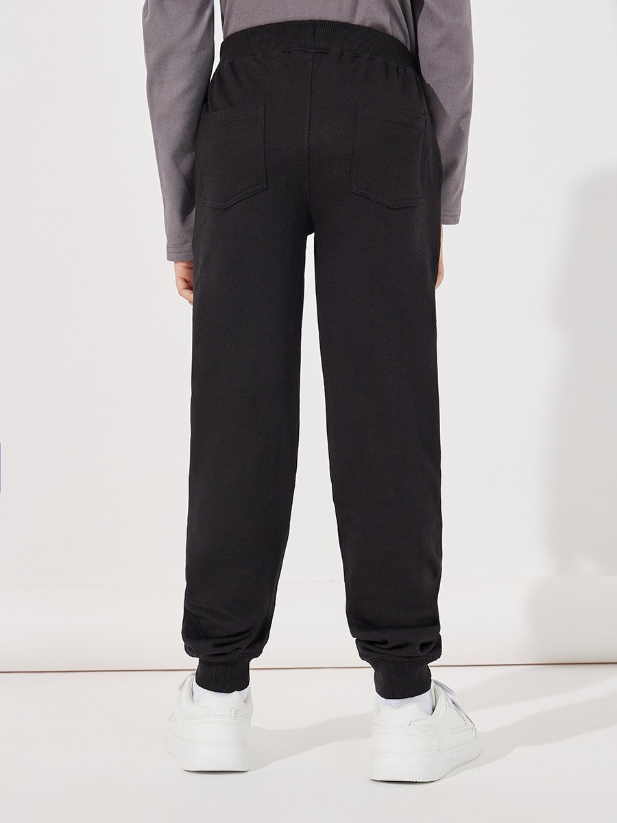 Solid Joggers with Drawstring Closure