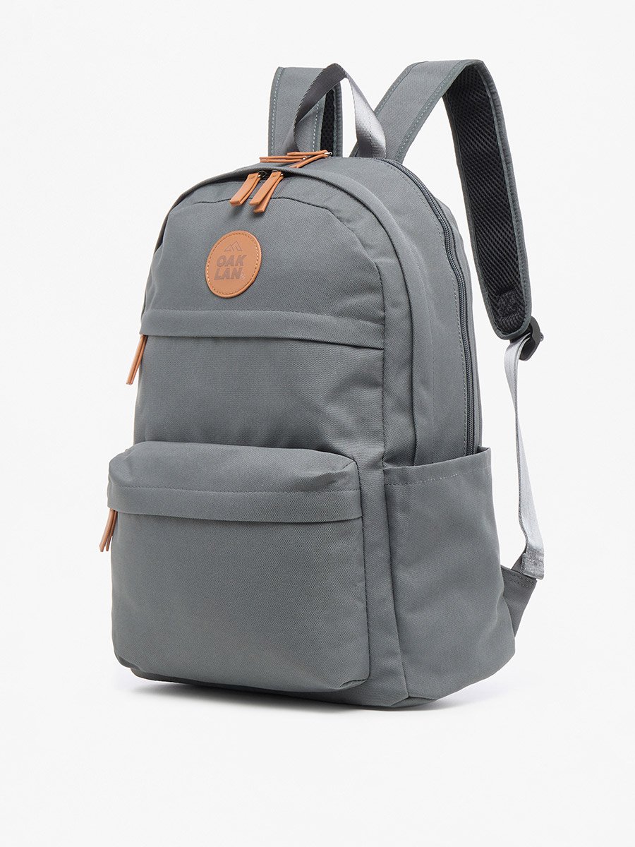 Solid Backpack with Adjustable Straps