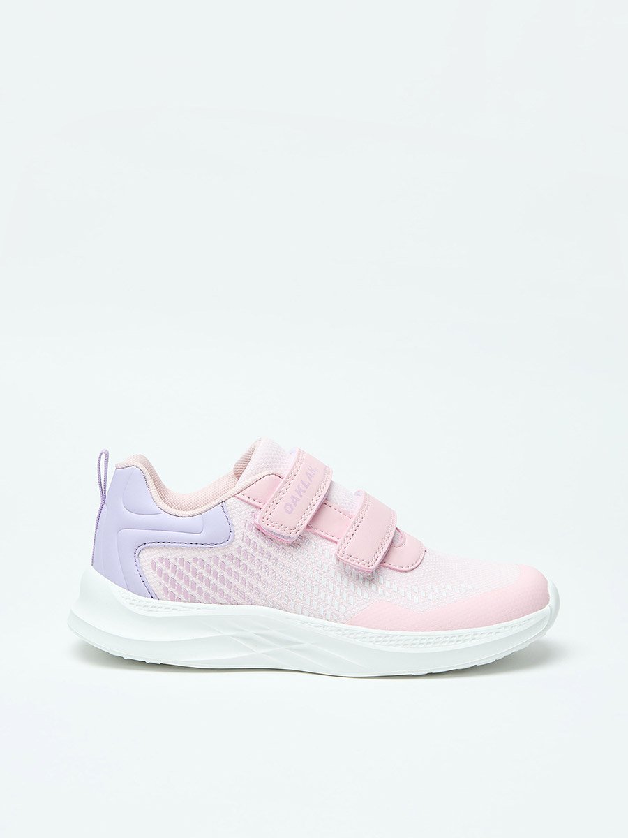 Colourblock Sports Shoes with Hook and Loop Closure