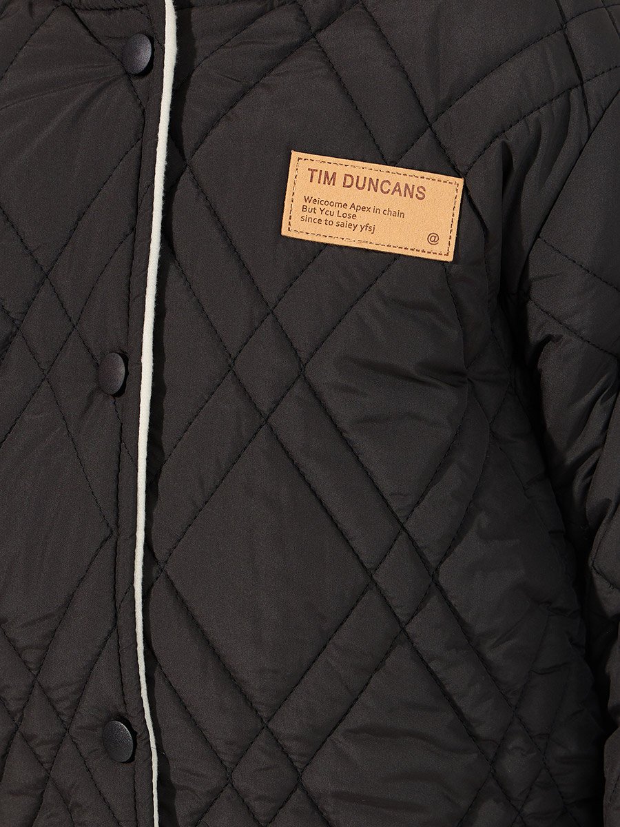 Button Front Quilted Jacket