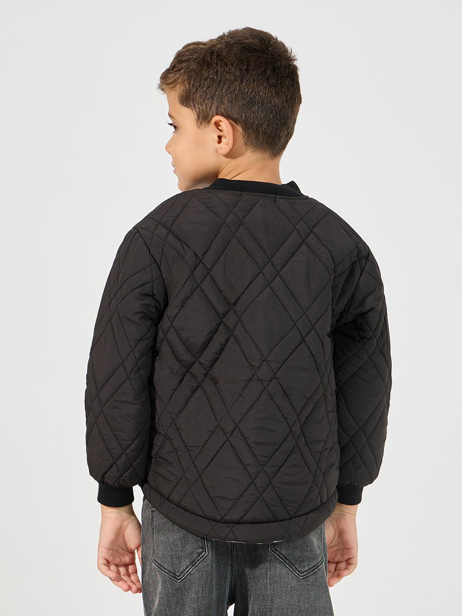 Button Front Quilted Jacket