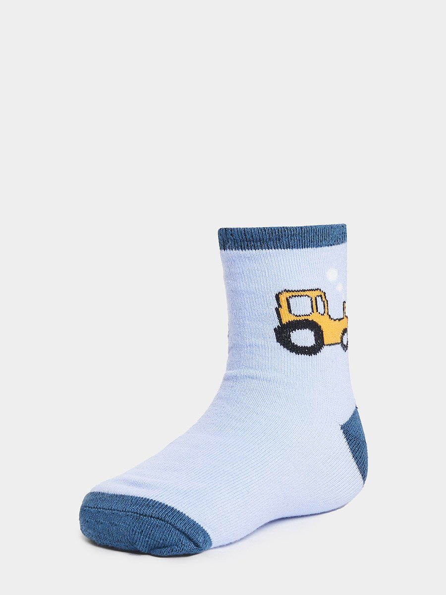 Set of 5 - Cartoon Car Printed Socks