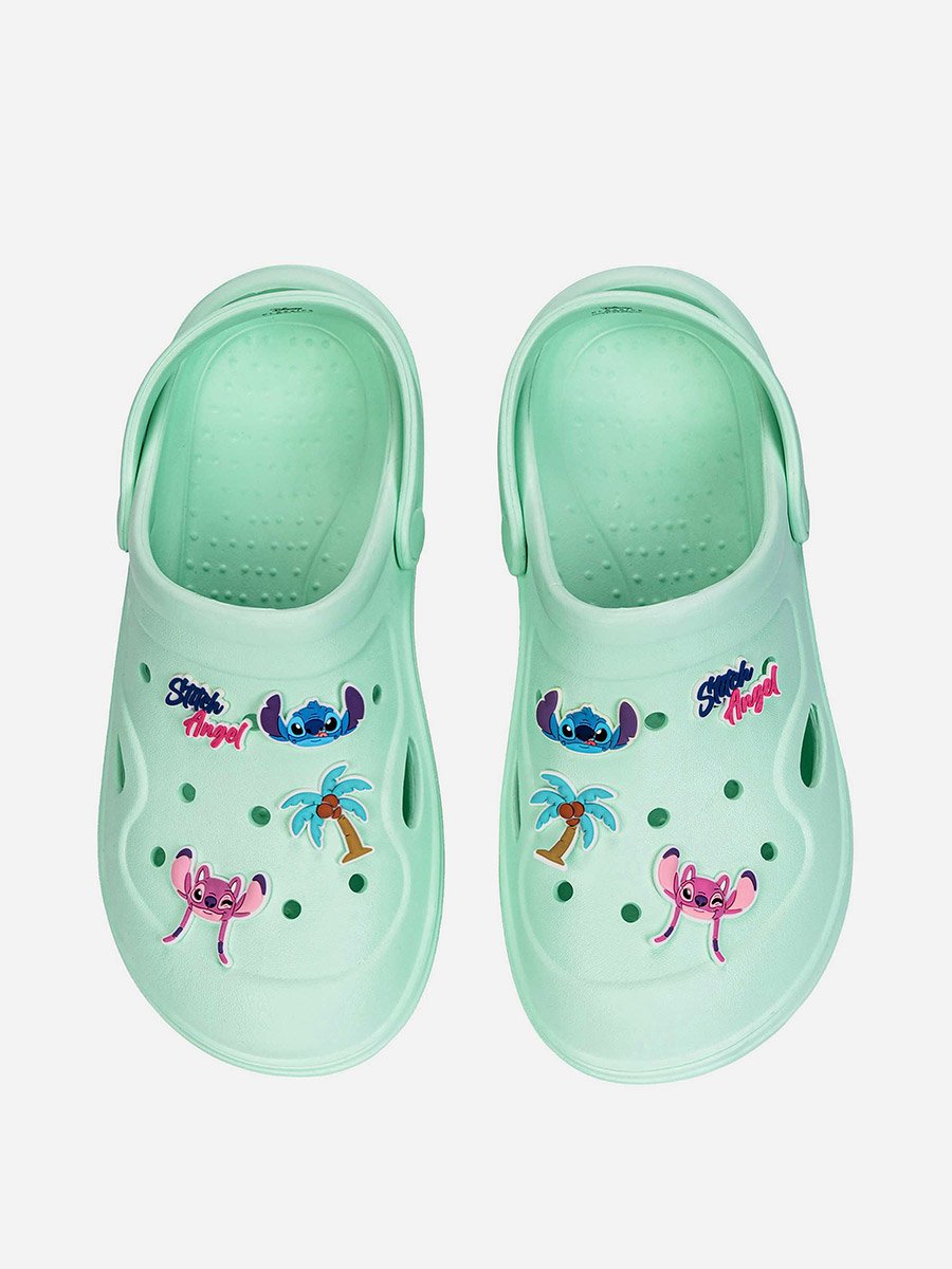 Stitch Applique Detail Clogs with Backstrap