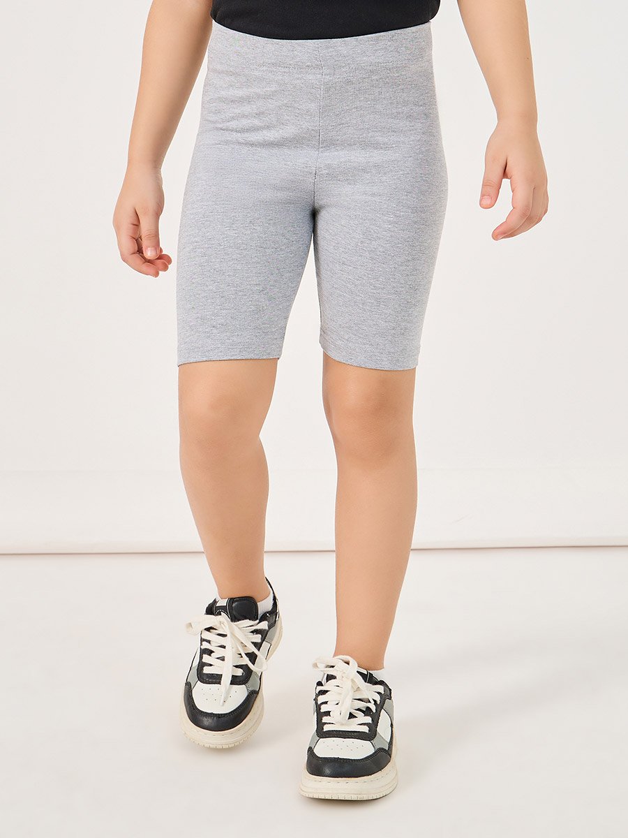 Solid Cycling Cotton Shorts