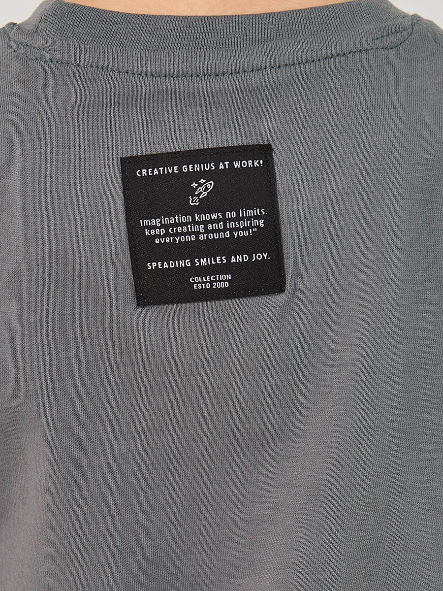 Badge Detail Short Sleeve T-Shirt and Shorts Co-Ords