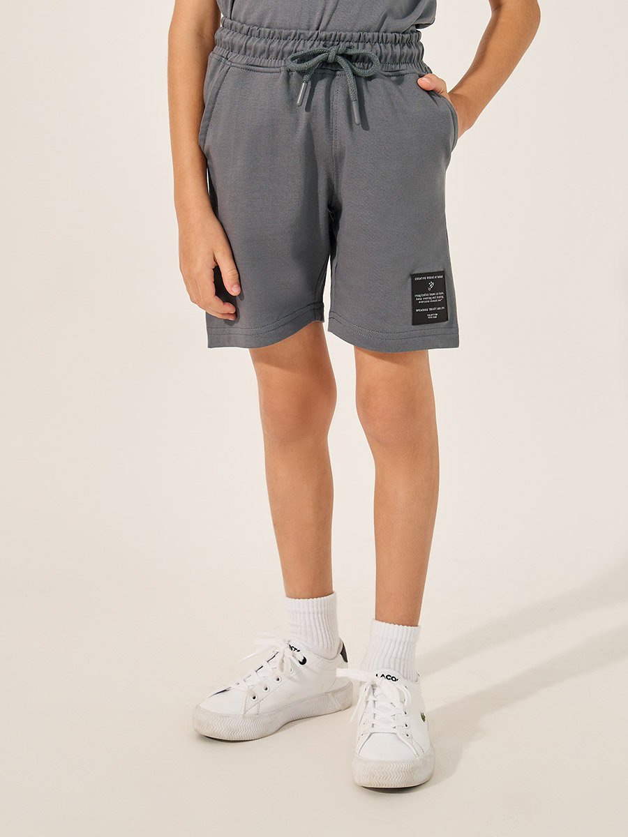Badge Detail Short Sleeve T-Shirt and Shorts Co-Ords
