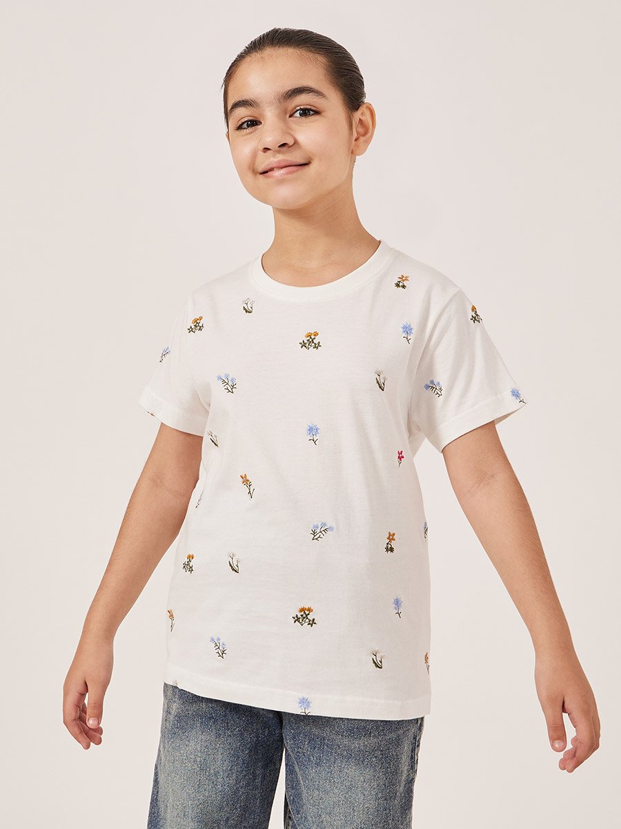 Embroidered Short Sleeve T-Shirt 