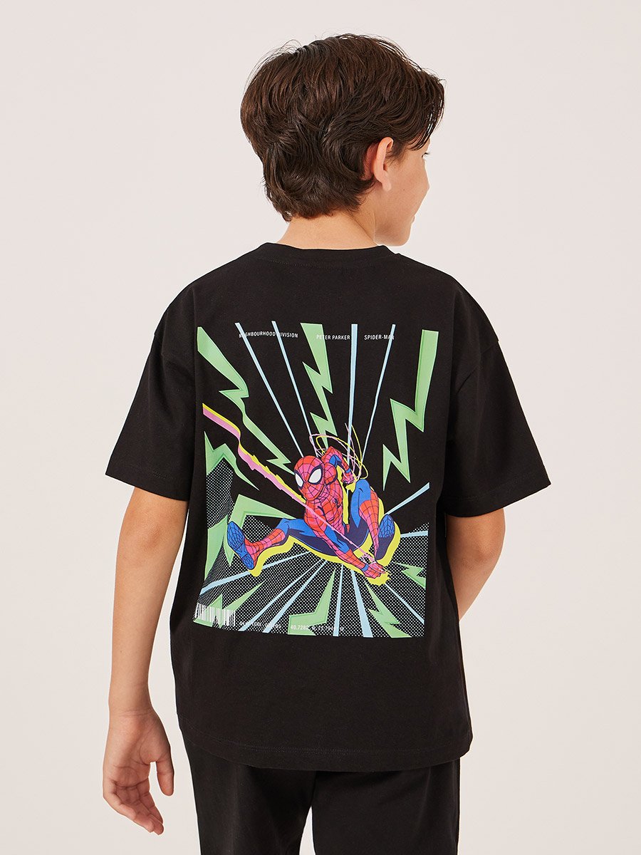 Spider Man Character Printed Short Sleeve T-Shirt