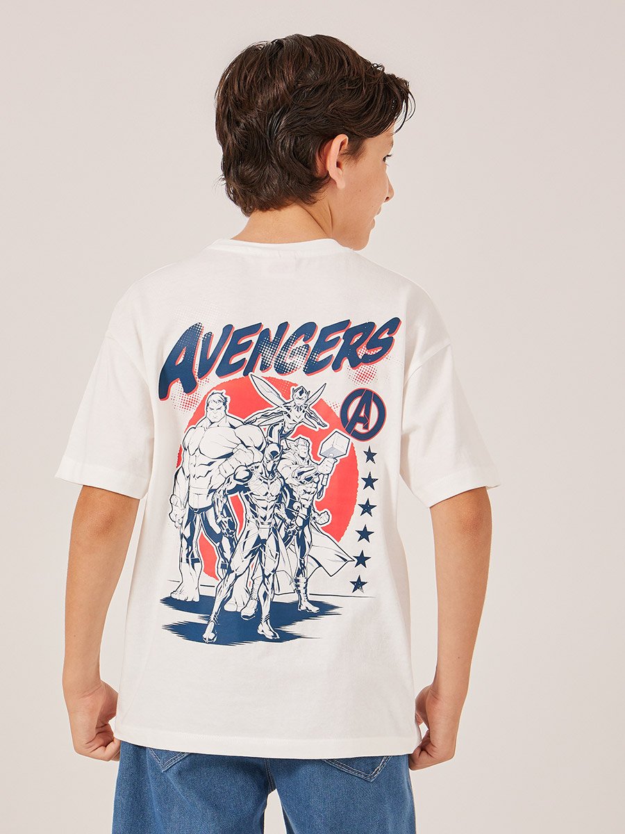 Avengers Character Printed Short Sleeve T-Shirt