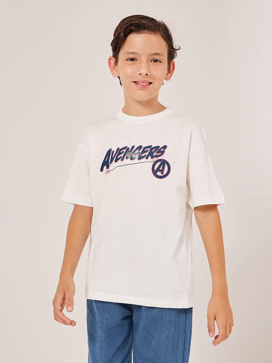 Avengers Character Printed Short Sleeve T-Shirt