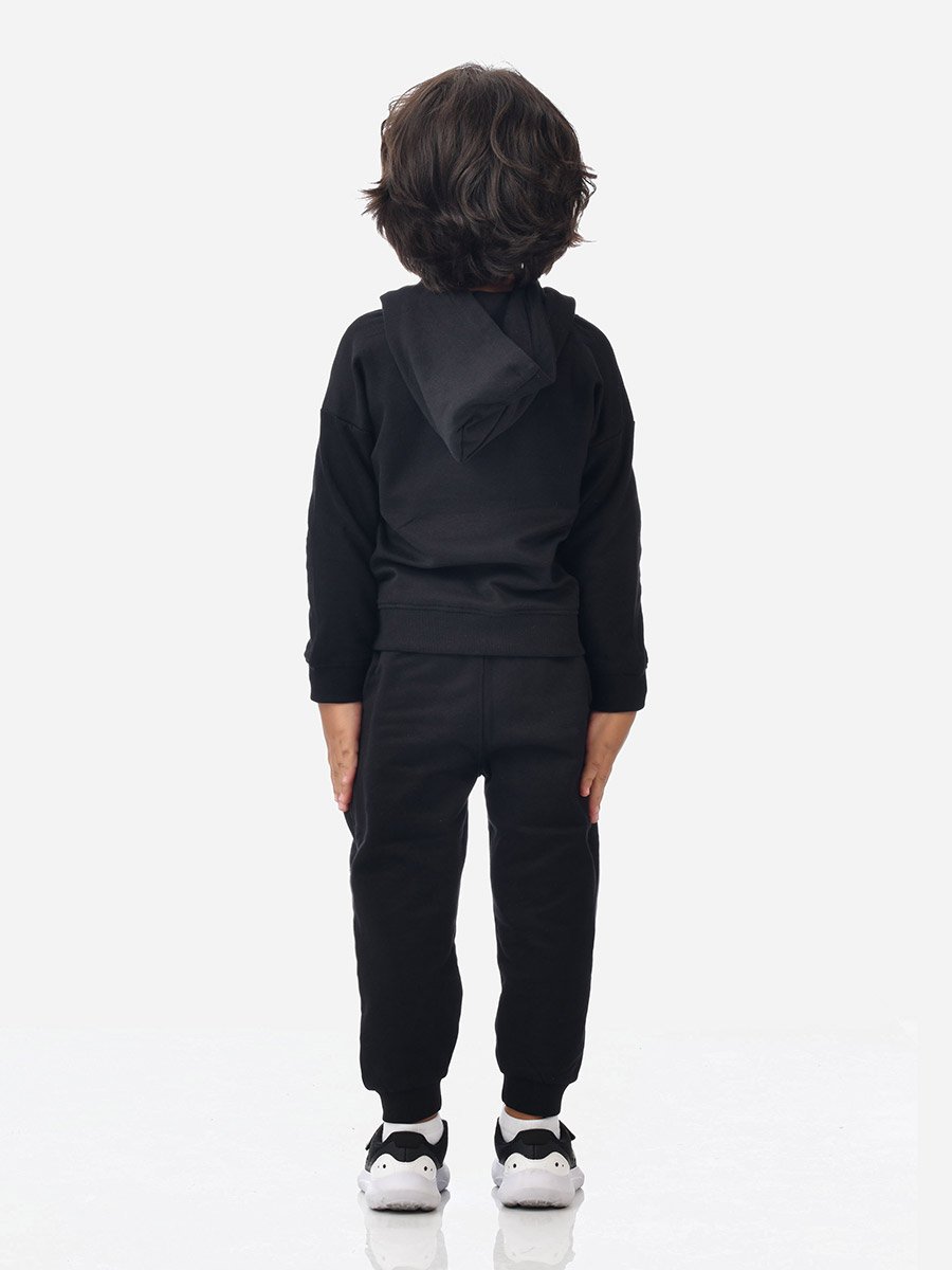 Printed Full Zipper Hoodie and Joggers Set