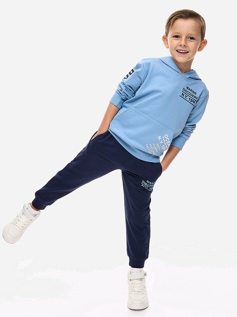 Printed Regular Fit Hoodie and Joggers Set